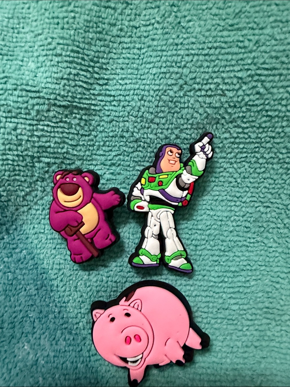 Character Shoe Charms - Pink, Purple & Green
